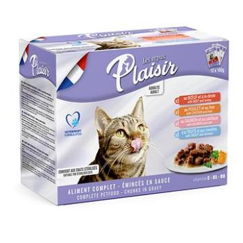 Plaisir Cat kapsičky mix multipack 12× 100 g (3428460051306)