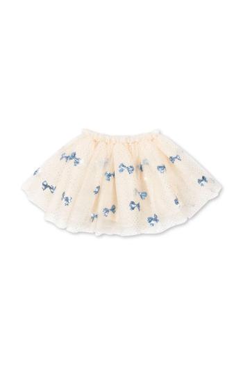 Dievčenská sukňa Konges Sløjd YVONNE SKIRT béžová farba, mini, áčkový strih, KS101759