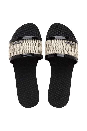 Šľapky Havaianas YOU TRANCOSO PREMIUM dámske, čierna farba, 4146063.0090