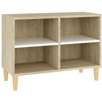 SHUMEE nohy z masívneho dreva biely dub sonoma 69,5 × 30 × 50 cm (805928)