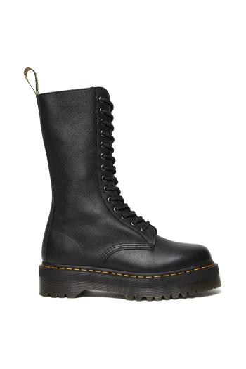 Kožené workery Dr. Martens 1b99 Quad dámske, čierna farba, na platforme, DM31426001