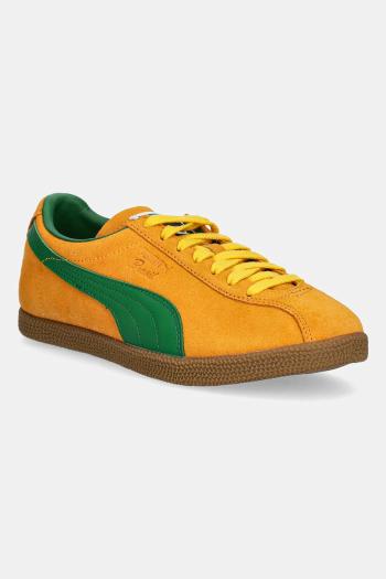 Semišové tenisky Puma Brasil oranžová farba, 401048
