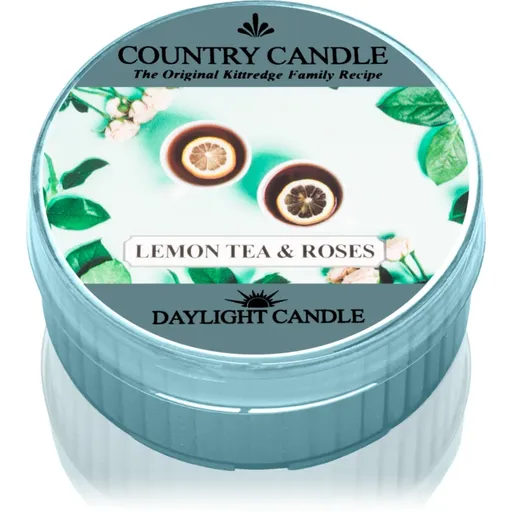 Country Candle Lemon Tea & Roses čajová sviečka 42 g