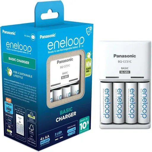 PANASONIC NAB. KJ51MCC40E 4xAA ENELOOP N, 2000 mAh pre AA/AAA (Blister 4ks + nab.)
