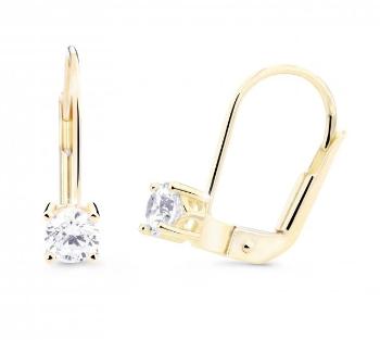 Cutie Jewellery Náušnice zo žltého zlata so zirkónmi Z8025-55-10-X-1