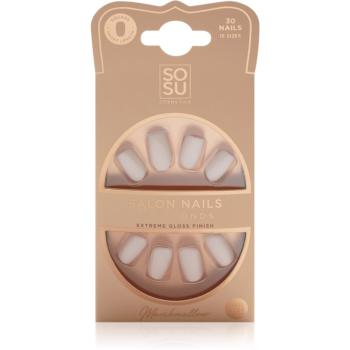 SOSU Cosmetics Salon Nails umelé nechty odtieň Marshmallow 30 ks