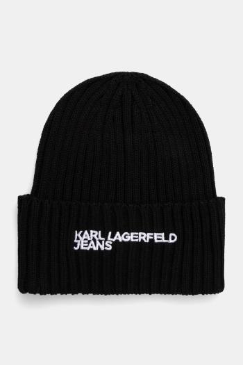 Čiapka Karl Lagerfeld Jeans čierna farba, A1W33004