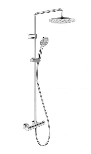 DURAVIT DURAVIT - Sprchy Sprchový set s termostatom, priemer 25 cm, 3 prúdy, chróm TH4280008010