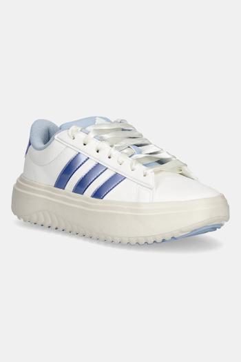 Tenisky adidas Grand Court Platform béžová farba, JR0706