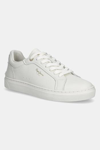 Kožené tenisky Pepe Jeans CAMDEN EDITION W dámske, béžová farba, PLS00041