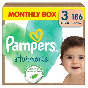 PAMPERS Harmónia plienky M box S3 186 kusov