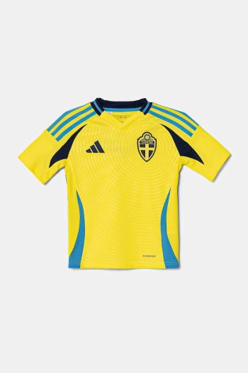 Detské tričko adidas Performance žltá farba, vzorované, IP8416