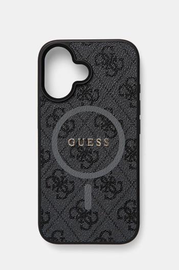 Puzdro na mobil Guess iPhone 16 6.1 čierna farba, GUHMP16SG4GFRK