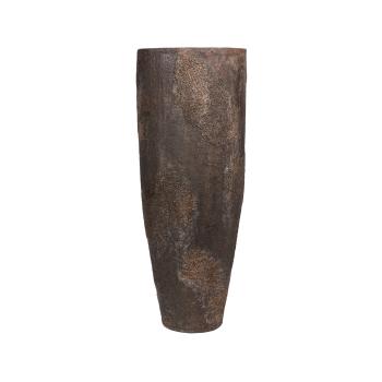 Květináč Dax, barva hnědá s vysokým leskem, více velikostí - PotteryPots méret: XXL - 118 cm, ⌀ 46 cm