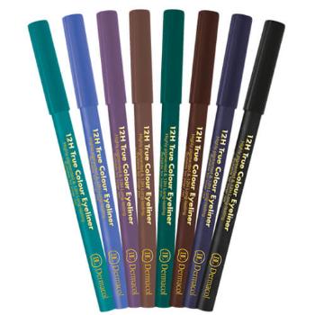 Dermacol Drevená ceruzka na oči 12H (True Colour Eyeliner) 2 g 8 Black