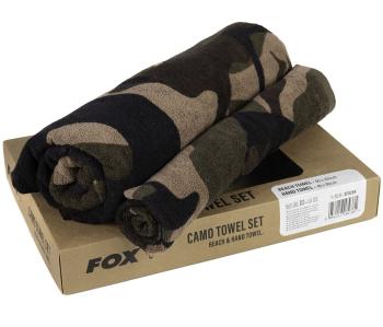 Fox set uterákov camo beach hand towel box set