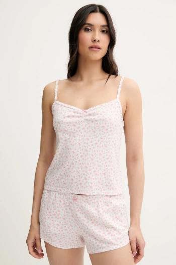 Pyžamový top Hollister Co. béžová farba, KI346-5034