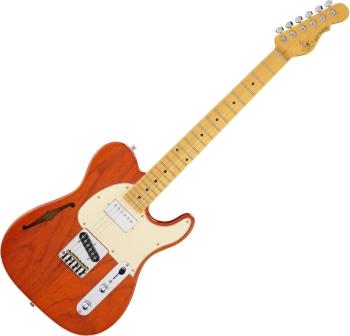 G&L Bluesboy Clear Orange Semiakustická gitara