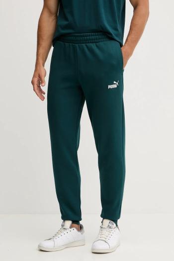 Tepláky Puma zelená farba, jednofarebné, 682607