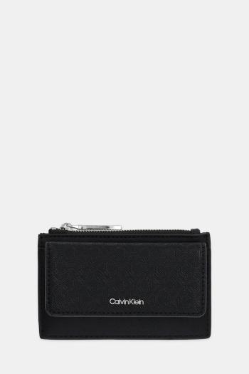 Peňaženka Calvin Klein dámska, čierna farba, LV04F1036G