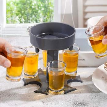 Dávkovač alkoholu so 6 pohárikmi