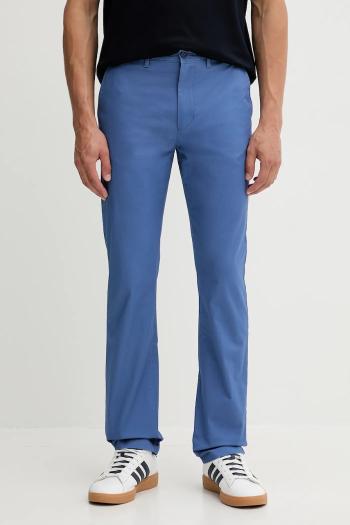 Nohavice Tommy Hilfiger modrá farba, rovný strih, MW0MW40262