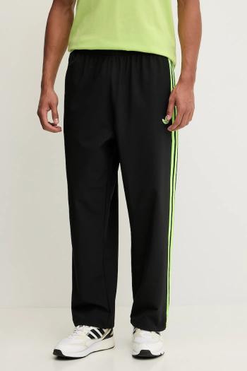 Tepláky adidas Originals Wov Drill TP čierna farba, s nášivkou, JW5911