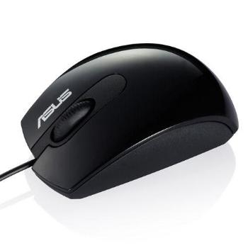 ASUS DS-2521A/Kancelárska/Optická/Pre pravákov/1 000 DPI/Drôtová USB/Čierna