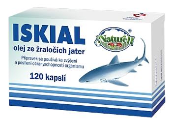 NATURELL Iskial olej zo žraločej pečene 120 kapsúl