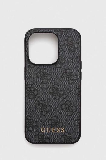 Puzdro na mobil Guess iPhone 15 Pro 6.1 šedá farba