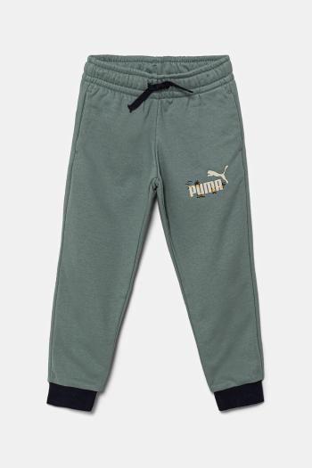Tepláky Puma SANDY ADVENTURES Sweatpants TR zelená farba, s potlačou, 685159