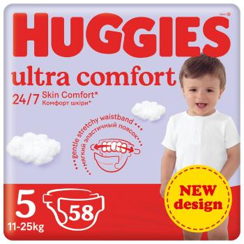 HUGGIES® Plienky jednorazové Ultra Comfort Mega 5 (11-25 ks) 58 ks