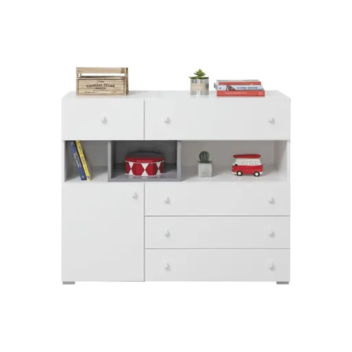 Meblar  Komoda SIGMA SI12 Farba: biela/beton
