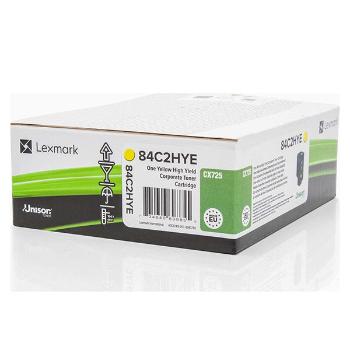 LEXMARK 84C2HYE - originálny toner, žltý, 16000 strán