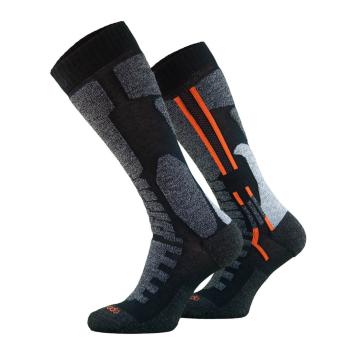 Motorkářské ponožky Comodo MTB1 Black Orange 43-46