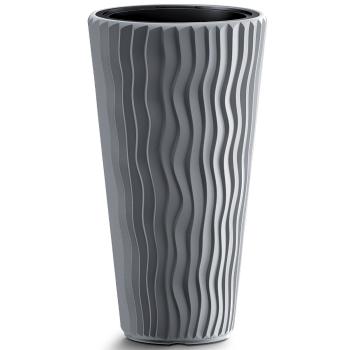 NABBI DPSP350 plastový kvetináč 34,9 cm sivý kameň