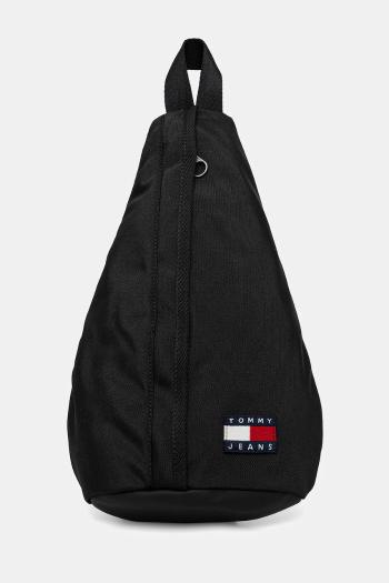 Ruksak Tommy Jeans pánsky, čierna farba, malý, jednofarebný, AM0AM13391