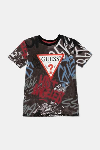 Detské bavlnené tričko Guess vzorované, N5RI14 K8HM4