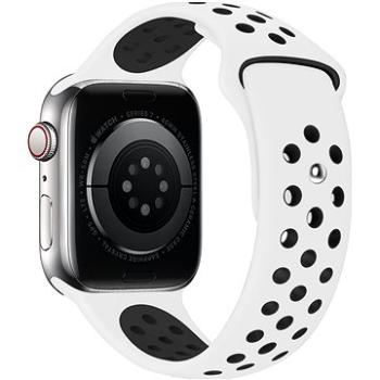 Eternico Sporty na Apple Watch 38 mm/40 mm/41 mm  Dark Gray and White (AET-AWSP-GrWh-38)