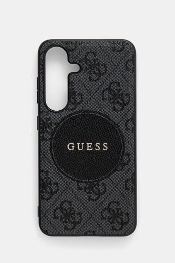 Puzdro na mobil Guess Samsung Galaxy S25 čierna farba, GUHMS25SP4PGRSGK