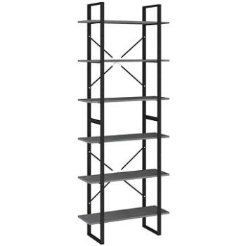 Shumee vysoký sivý 80 × 30 × 210 cm masívne borové drevo, 806544