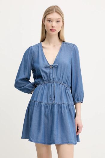 Šaty Tommy Jeans mini, áčkový strih, DW0DW20612