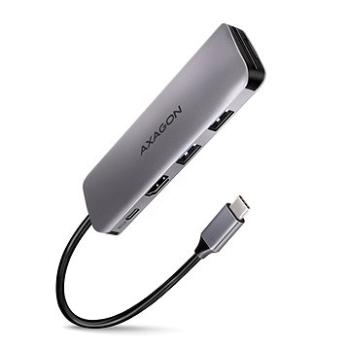 AXAGON HMC-5 SuperSpeed USB-C 3.2 Gen 1 Multiport Hub, 2× USB, HDMI, SD/mSD, PD 100 W