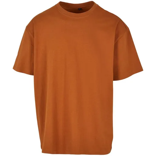 Build Your Brand Pánske tričko Heavy Oversize Tee - Karamelová | 5XL