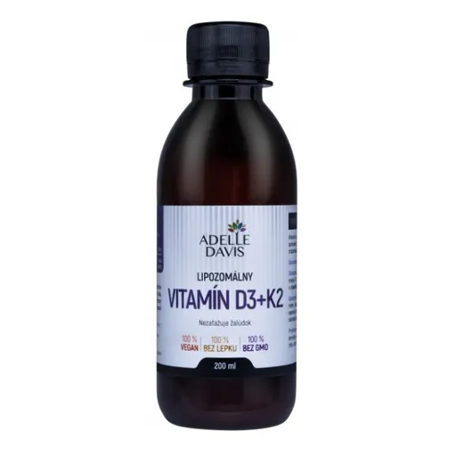 ADELLE DAVIS Lipozomálny vitamín D3+K2 200 ml