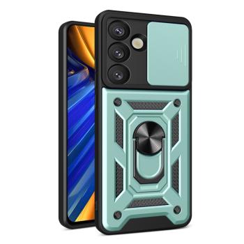 RING CAMERA Kryt s držiakom pre Samsung Galaxy S25 5G zelený