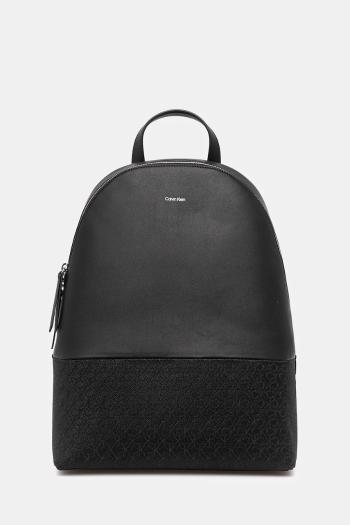 Ruksak Calvin Klein dámsky, čierna farba, veľký, vzorovaný, K60K613184