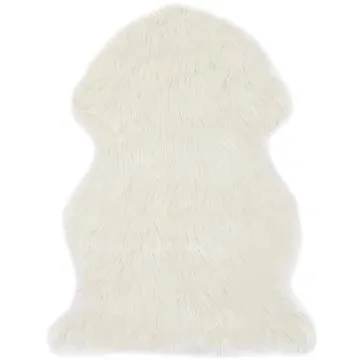 Koberec 60 × 90 cm umelá ovčia koža biely (284710)