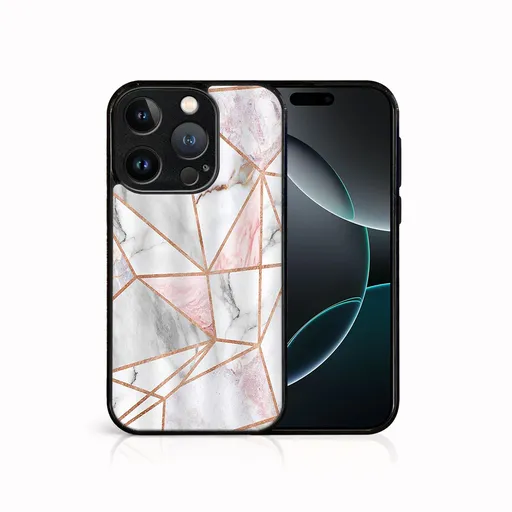 MY ART Ochranný kryt pre Apple iPhone 16 Pro Max PINK MARBLE (143)