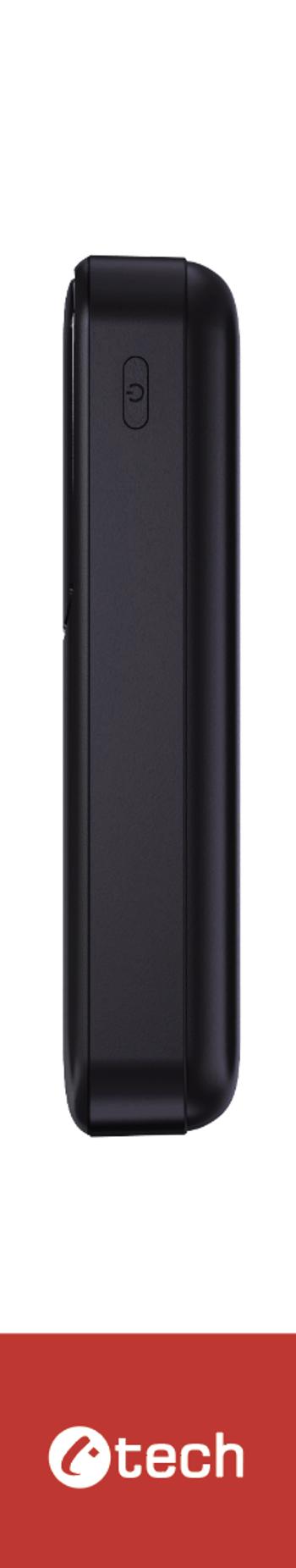 Powerbanka C-tech 20000mAh, Li-Pol, 22,5W, USB-C/USB-A/micro USB